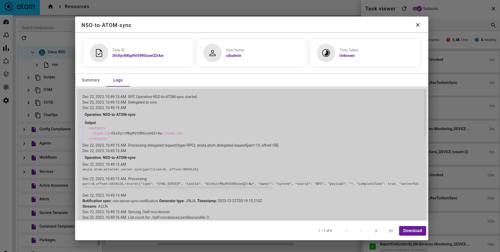 ATOM CISCO NSO Integration fig. 7