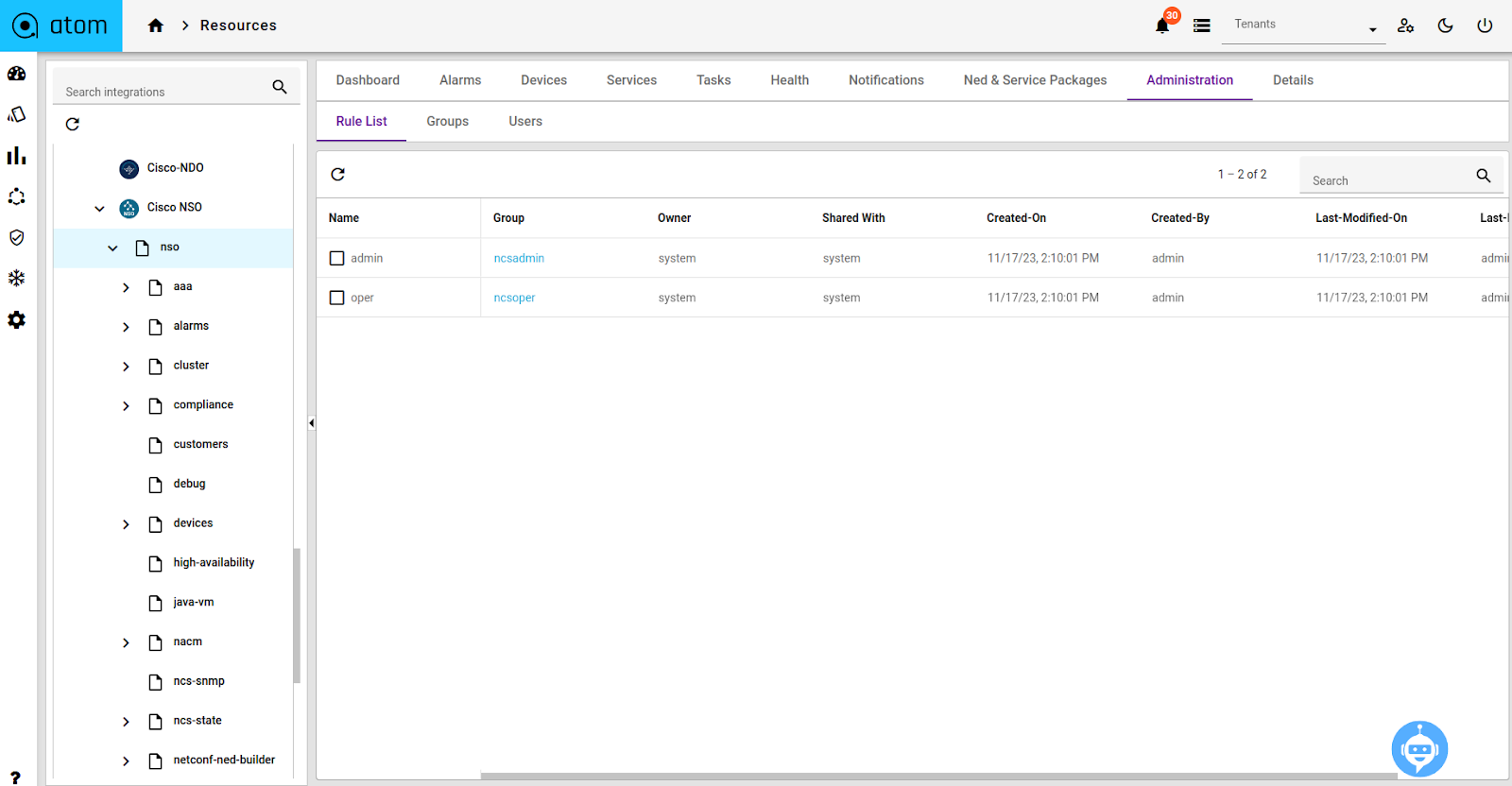 ATOM CISCO NSO Integration fig. 11