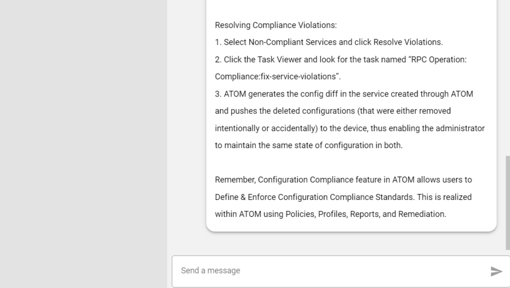 ATOM AVA Compliance Management