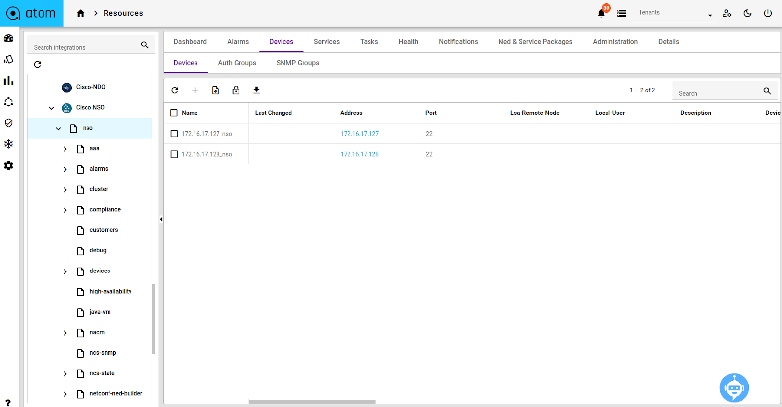 ATOM CISCO NSO Integration fig. 12