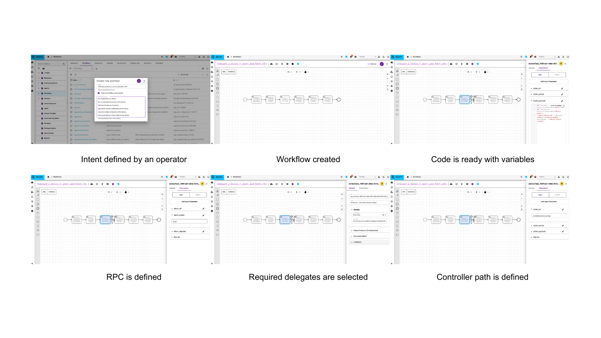 ATOM: Intent defined by an operator