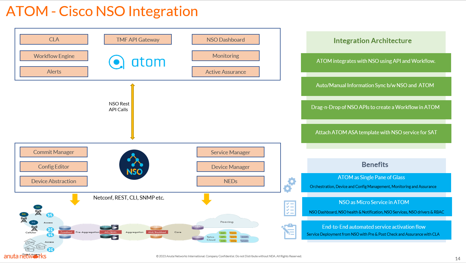 ATOM CISCO NSO Integration