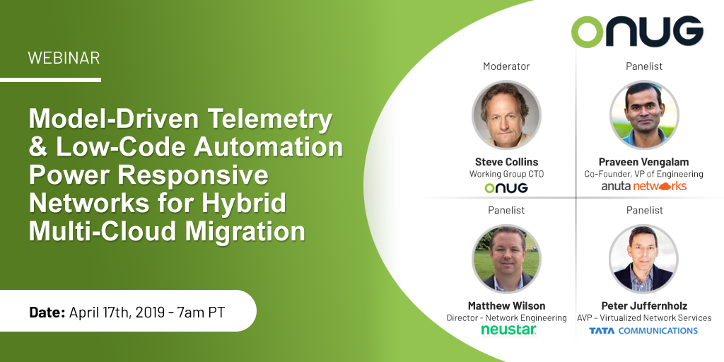 Anuta Networks Webinar - Model-Driven Telemetry & Low-Code Automation Power Responsive Networks